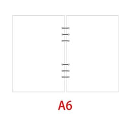 image-Classic 6 holes binder notebook inner paper core/refilling inner papers:line,grid,dots,list,daily weekly monthly planner A5 A6