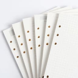 image-Classic 6 holes binder notebook inner paper core/refilling inner papers:line,grid,dots,list,daily weekly monthly planner A5 A6