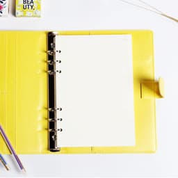 image-Classic 6 holes binder notebook inner paper core/refilling inner papers:line,grid,dots,list,daily weekly monthly planner A5 A6