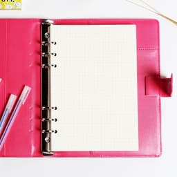 image-Classic 6 holes binder notebook inner paper core/refilling inner papers:line,grid,dots,list,daily weekly monthly planner A5 A6