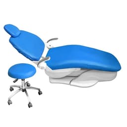 image-Dental Chair Cover Unit PU Leather 4pcs/set Dental Seat Elastic Waterproof Protective Protector Dentist Equipme Dentistry Lab