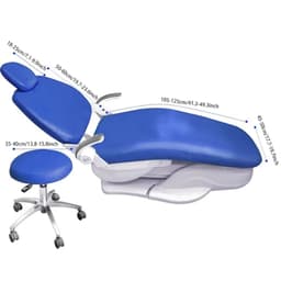 image-Dental Chair Cover Unit PU Leather 4pcs/set Dental Seat Elastic Waterproof Protective Protector Dentist Equipme Dentistry Lab
