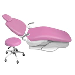 image-Dental Chair Cover Unit PU Leather 4pcs/set Dental Seat Elastic Waterproof Protective Protector Dentist Equipme Dentistry Lab