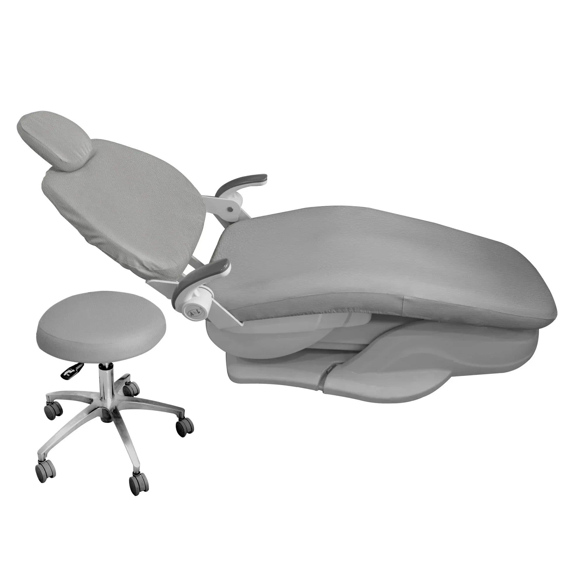 image-Dental Chair Cover Unit PU Leather 4pcs/set Dental Seat Elastic Waterproof Protective Protector Dentist Equipme Dentistry Lab