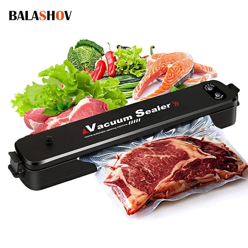 image-Vacuum Sealer Machine EU Plug Free Gift 10pcs Saver Bags Kitchen Vacuum Packer Machine Small Sealing Machine Food Vacuum Sealer