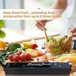 image-Vacuum Sealer Machine EU Plug Free Gift 10pcs Saver Bags Kitchen Vacuum Packer Machine Small Sealing Machine Food Vacuum Sealer