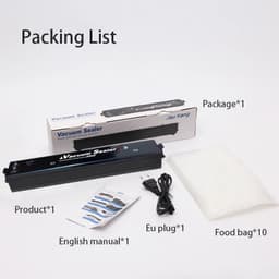 image-Vacuum Sealer Machine EU Plug Free Gift 10pcs Saver Bags Kitchen Vacuum Packer Machine Small Sealing Machine Food Vacuum Sealer
