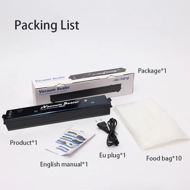 image-Vacuum Sealer Machine EU Plug Free Gift 10pcs Saver Bags Kitchen Vacuum Packer Machine Small Sealing Machine Food Vacuum Sealer