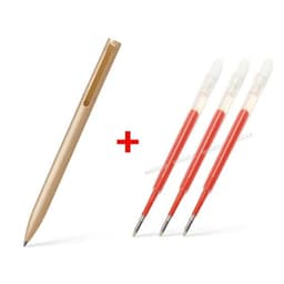 image-Original Xiaomi Mijia Metal Sign Pen Ballpen Mijia Signing Pen 0.5MM PREMEC Smooth Switzerland Refill Black/Blue/Red Ink