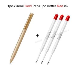 image-Original Xiaomi Mijia Metal Sign Pen Ballpen Mijia Signing Pen 0.5MM PREMEC Smooth Switzerland Refill Black/Blue/Red Ink