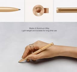 image-Original Xiaomi Mijia Metal Sign Pen Ballpen Mijia Signing Pen 0.5MM PREMEC Smooth Switzerland Refill Black/Blue/Red Ink