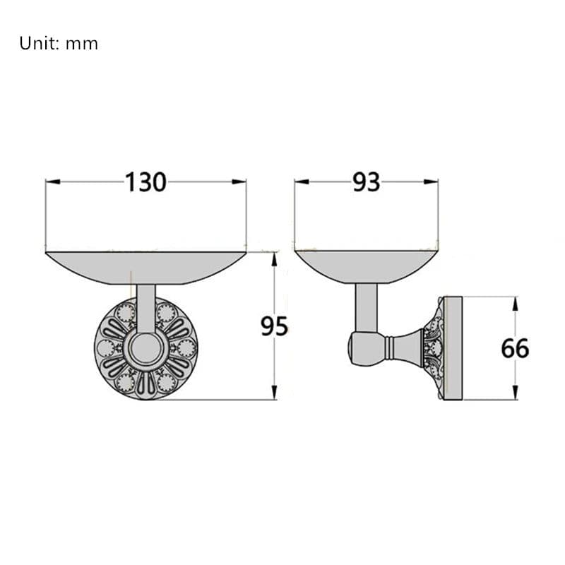image-1pc Wall Mounted Antique Brass Brushed/Black Soap Holder Bathroom Accessories Soap Dish Storage Holder