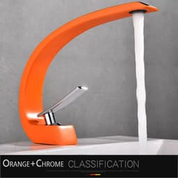 image-Rozin Bathroom Gold Basin Faucet Deck Mount Black Chrome Washing Basin Mixer Water Taps Creative Hot Cold Water Crane Mixers