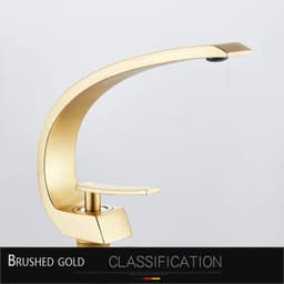 image-Rozin Bathroom Gold Basin Faucet Deck Mount Black Chrome Washing Basin Mixer Water Taps Creative Hot Cold Water Crane Mixers