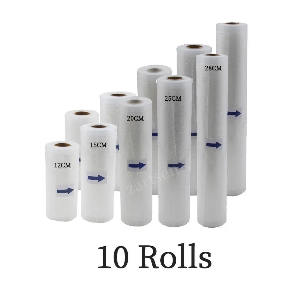image-Food Vacuum Sealer Rolls Vacuum Bags packing BPA FREE Household Kitchen Food Vacuum Bags Sealer Storage Bags 5Rolls/Lot