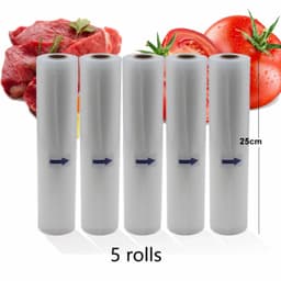 image-Food Vacuum Sealer Rolls Vacuum Bags packing BPA FREE Household Kitchen Food Vacuum Bags Sealer Storage Bags 5Rolls/Lot