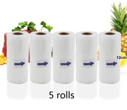 image-Food Vacuum Sealer Rolls Vacuum Bags packing BPA FREE Household Kitchen Food Vacuum Bags Sealer Storage Bags 5Rolls/Lot