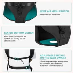 image-Pet Dog Carrier Bag Dogs Backpack Portable Travel Breathable Dog Bag Adjustable Outdoor Dog Carrier Bag Pet Carrying Supplies