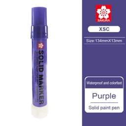 image-8Pcs Japan Sakura Solid Marker Industrial Pen XSC Dry Can Write on Steel Plate Water Oil Surface Multi-function Pen Permanent