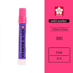 image-8Pcs Japan Sakura Solid Marker Industrial Pen XSC Dry Can Write on Steel Plate Water Oil Surface Multi-function Pen Permanent