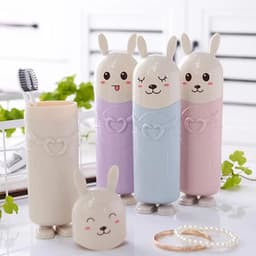 image-Hot Sale Cute Cartoon Toothbrush Storage Box Portable Outdoor Travel Tooth Brush Protect Case Bathroom Toothbrush Organizer