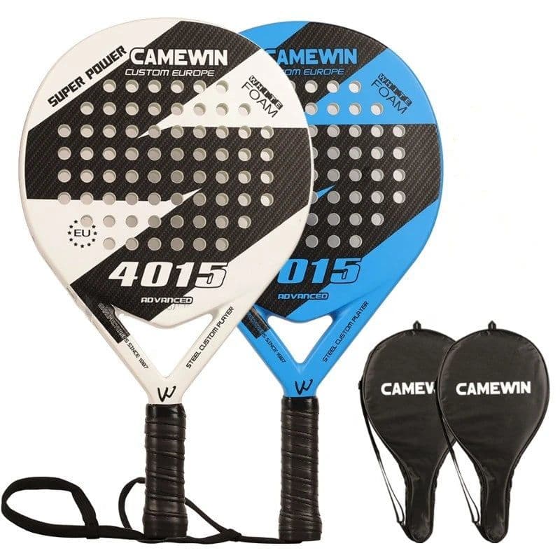 image-Professional Full Carbon Beach Tennis Paddle Racket Soft EVA Face Raqueta With Protective Bag Adult Unisex Sport Equipment Padel