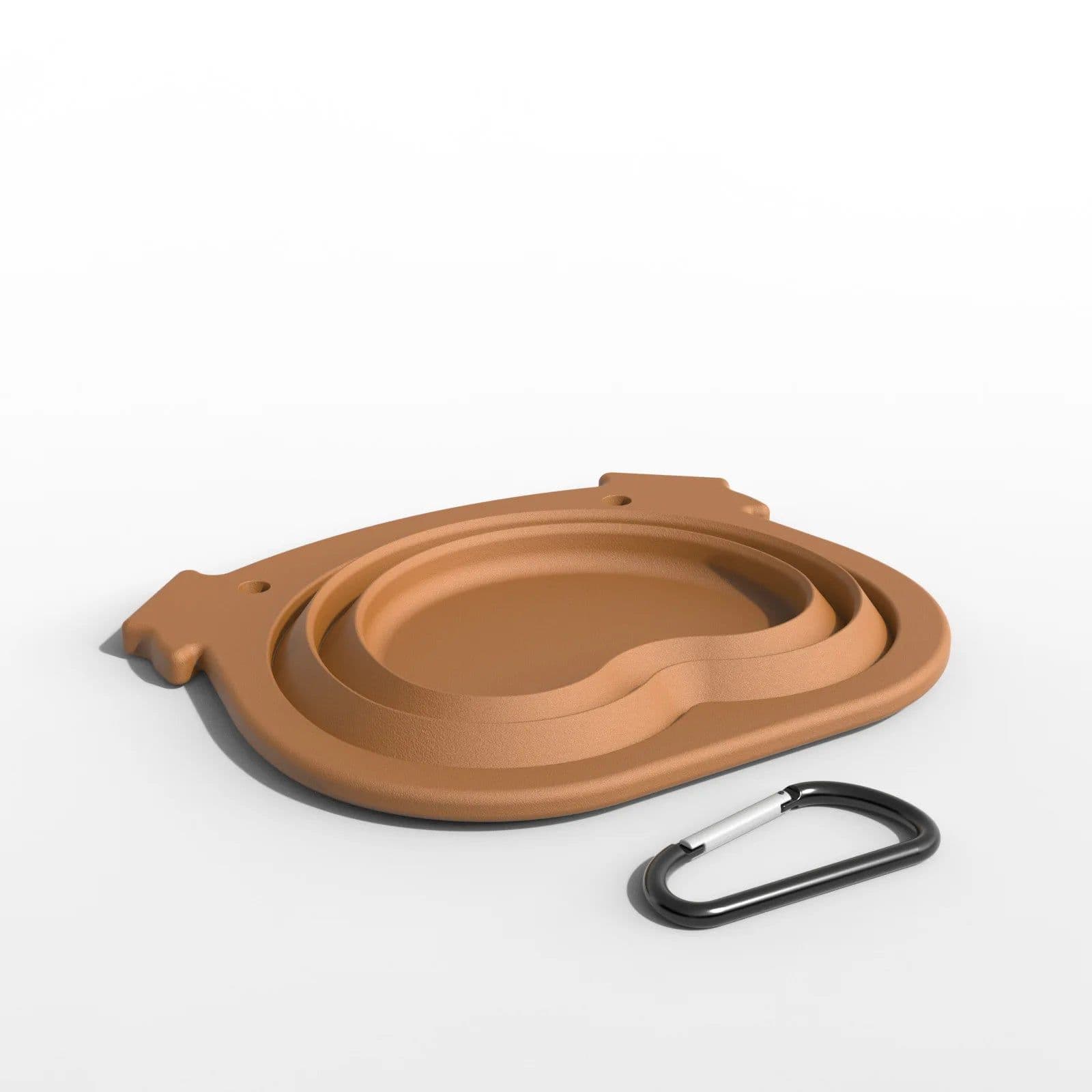 image-600ml Large Collapsible Dog Pet Folding Silicone Bowl Outdoor Travel Portable Puppy Food Container Feeder Dish Bowl