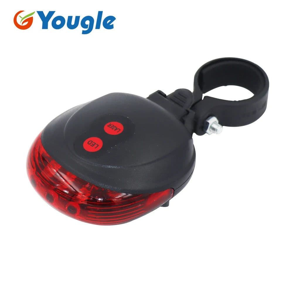 image-Red Tail light Cycling Safety warning Bicycle Rear Lamp Bike Laser Tail bike Light Bicicleta Caution