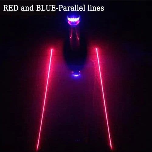 image-Red Tail light Cycling Safety warning Bicycle Rear Lamp Bike Laser Tail bike Light Bicicleta Caution