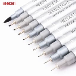 image-Waterproof Ink Black Micron Neelde Drawing Pen Pigment Fine Line Sketch Markers Pen For Writing Hand-Paint anime Art Supplies