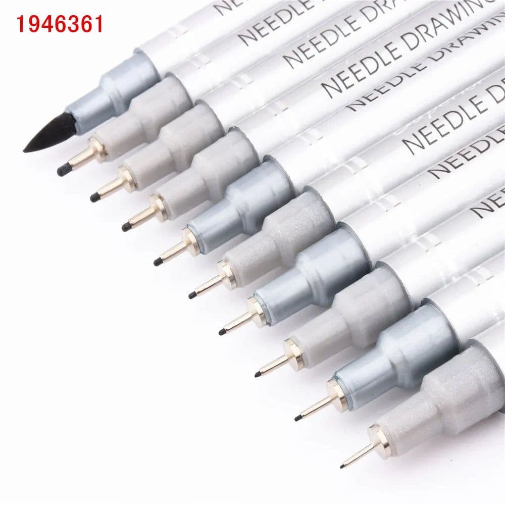 image-Waterproof Ink Black Micron Neelde Drawing Pen Pigment Fine Line Sketch Markers Pen For Writing Hand-Paint anime Art Supplies