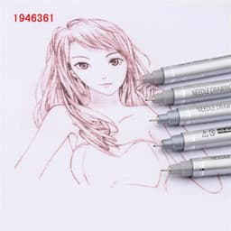 image-Waterproof Ink Black Micron Neelde Drawing Pen Pigment Fine Line Sketch Markers Pen For Writing Hand-Paint anime Art Supplies