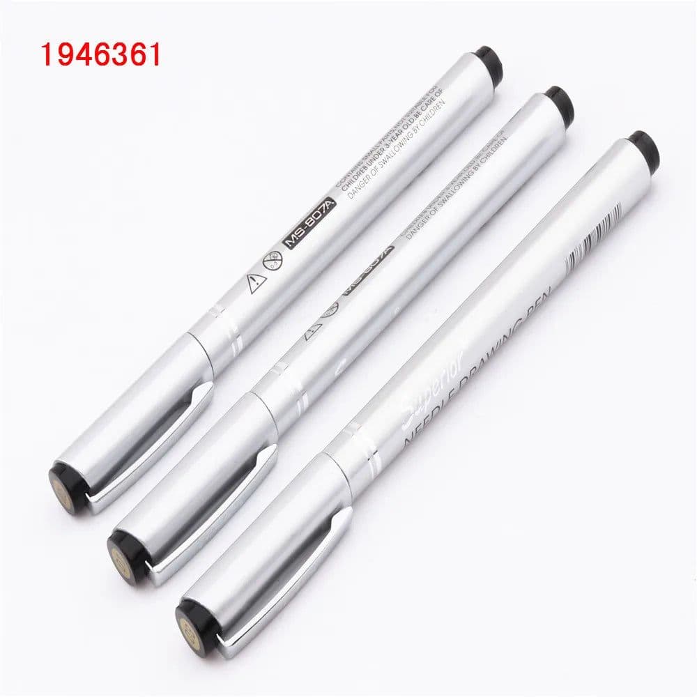image-Waterproof Ink Black Micron Neelde Drawing Pen Pigment Fine Line Sketch Markers Pen For Writing Hand-Paint anime Art Supplies