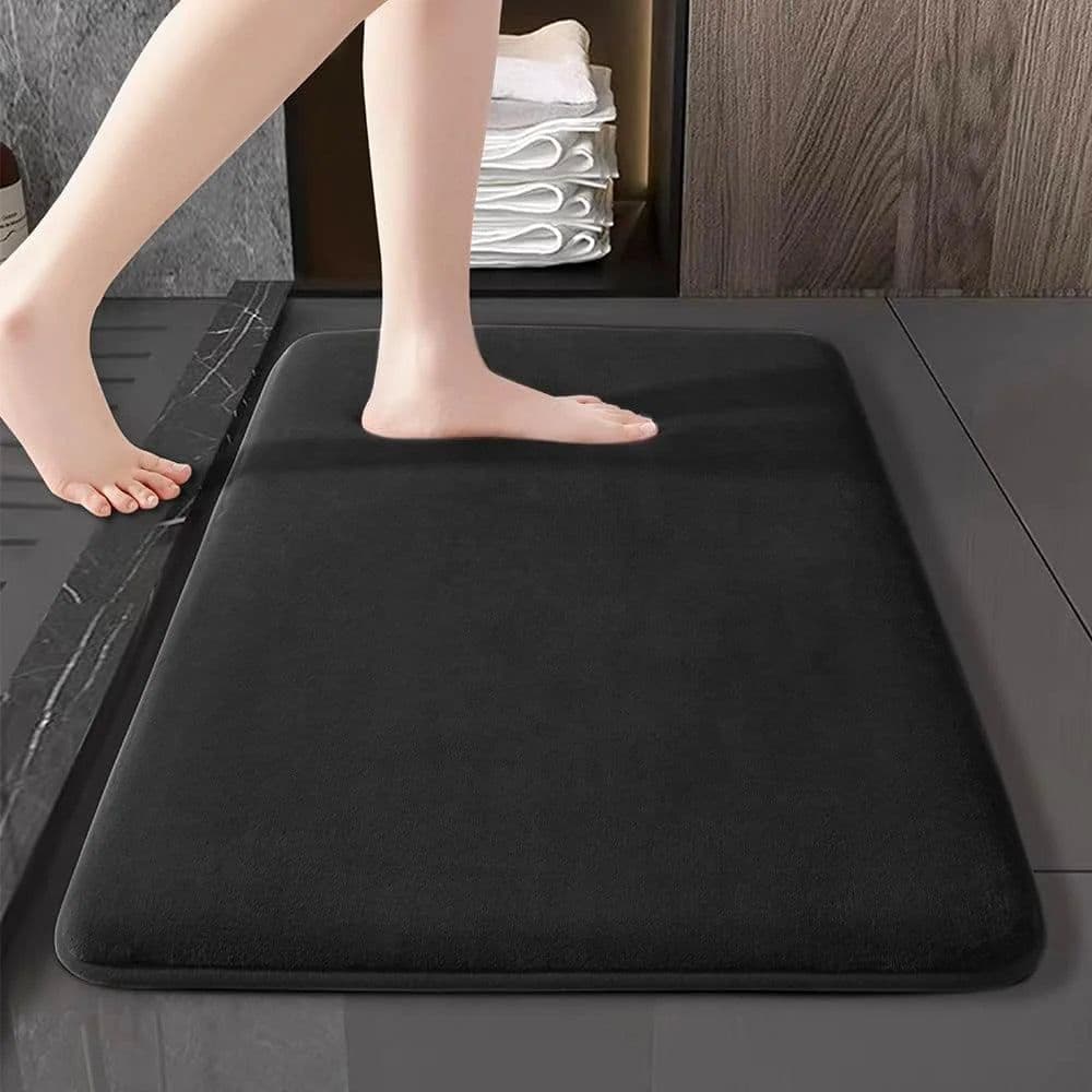 image-Super absorbent floor mat, super absorbent bath mat, super anti slip coral velvet bathroom floor mat, door mat