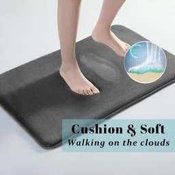 image-Super absorbent floor mat, super absorbent bath mat, super anti slip coral velvet bathroom floor mat, door mat