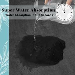 image-Super absorbent floor mat, super absorbent bath mat, super anti slip coral velvet bathroom floor mat, door mat