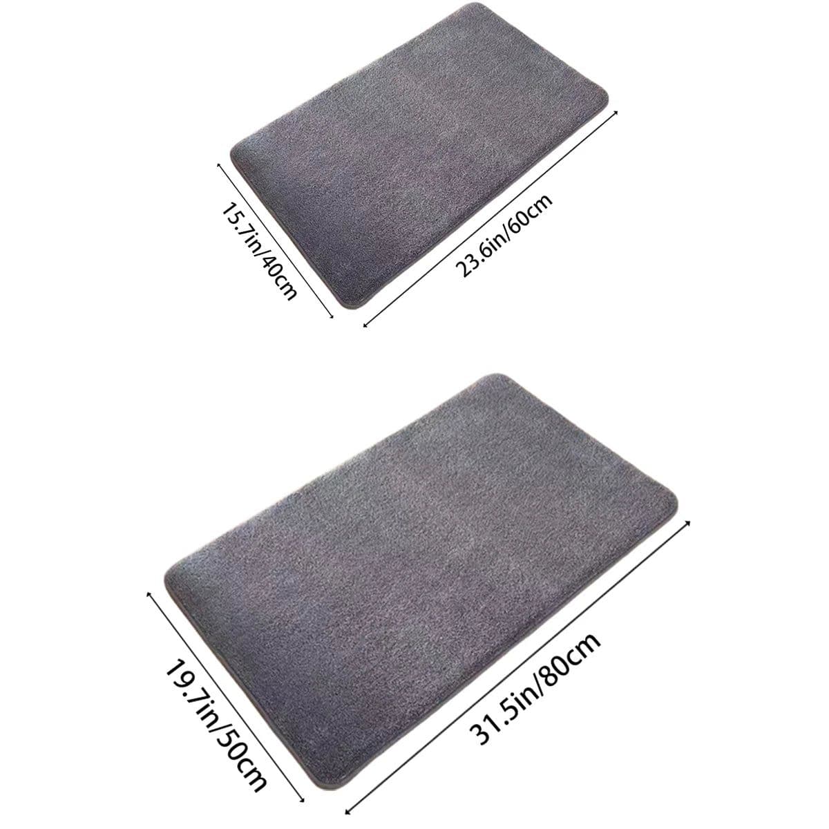 image-Super absorbent floor mat, super absorbent bath mat, super anti slip coral velvet bathroom floor mat, door mat