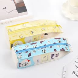 image-Cartoon Milk bottle school pencil case cute PU pen bag storage pouch Korea Stationery material office school supplies escolar