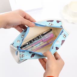 image-Cartoon Milk bottle school pencil case cute PU pen bag storage pouch Korea Stationery material office school supplies escolar