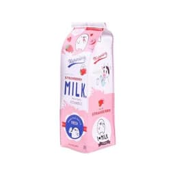 image-Cartoon Milk bottle school pencil case cute PU pen bag storage pouch Korea Stationery material office school supplies escolar