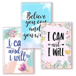 image-A5 Notebook Note BookMotivational Quote - I Can and I Will - Sketch Writing Blank Journal Success Notepad New Job Graduation