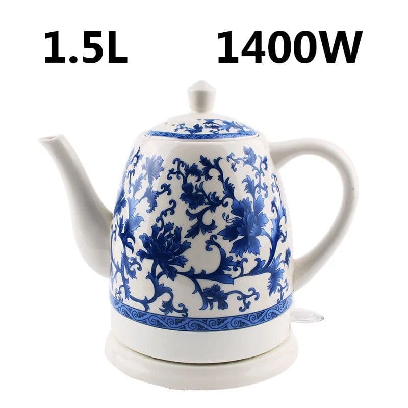 image-1.5L Electric Ceramic Kettle Water Boiler Water Heating Device Teapot Porcelain Kettle Automatic Power Off 220V Anti-dry burning