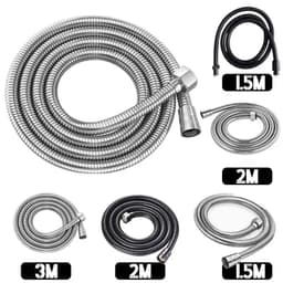 image-ZhangJi Bathroom Commen Shower Head Hose Flexible Water Pipe 1.5m 2m 3m High Density Faucet Shower Hose Bathroom Accessories