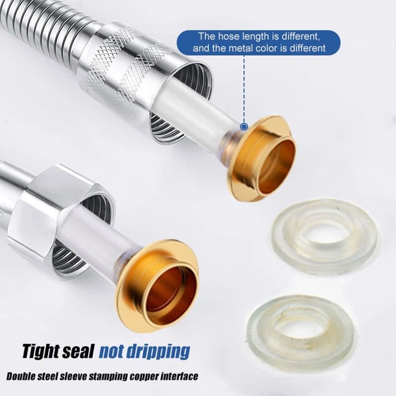 image-ZhangJi Bathroom Commen Shower Head Hose Flexible Water Pipe 1.5m 2m 3m High Density Faucet Shower Hose Bathroom Accessories