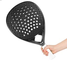 image-Padel Racket 12K Carbon Fiber Rough Surface with Eva Soft Memory Foam Core For Men Women Training Accessories Tennis Paddle
