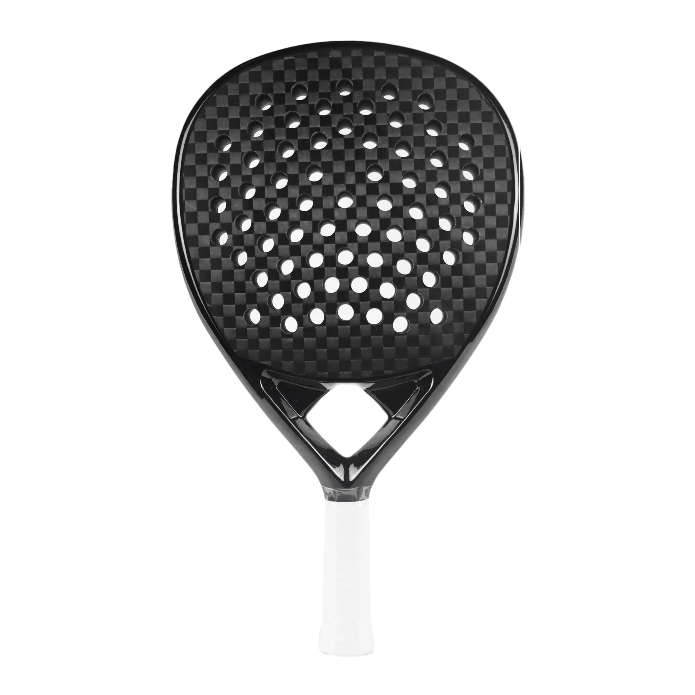 image-Padel Racket 12K Carbon Fiber Rough Surface with Eva Soft Memory Foam Core For Men Women Training Accessories Tennis Paddle