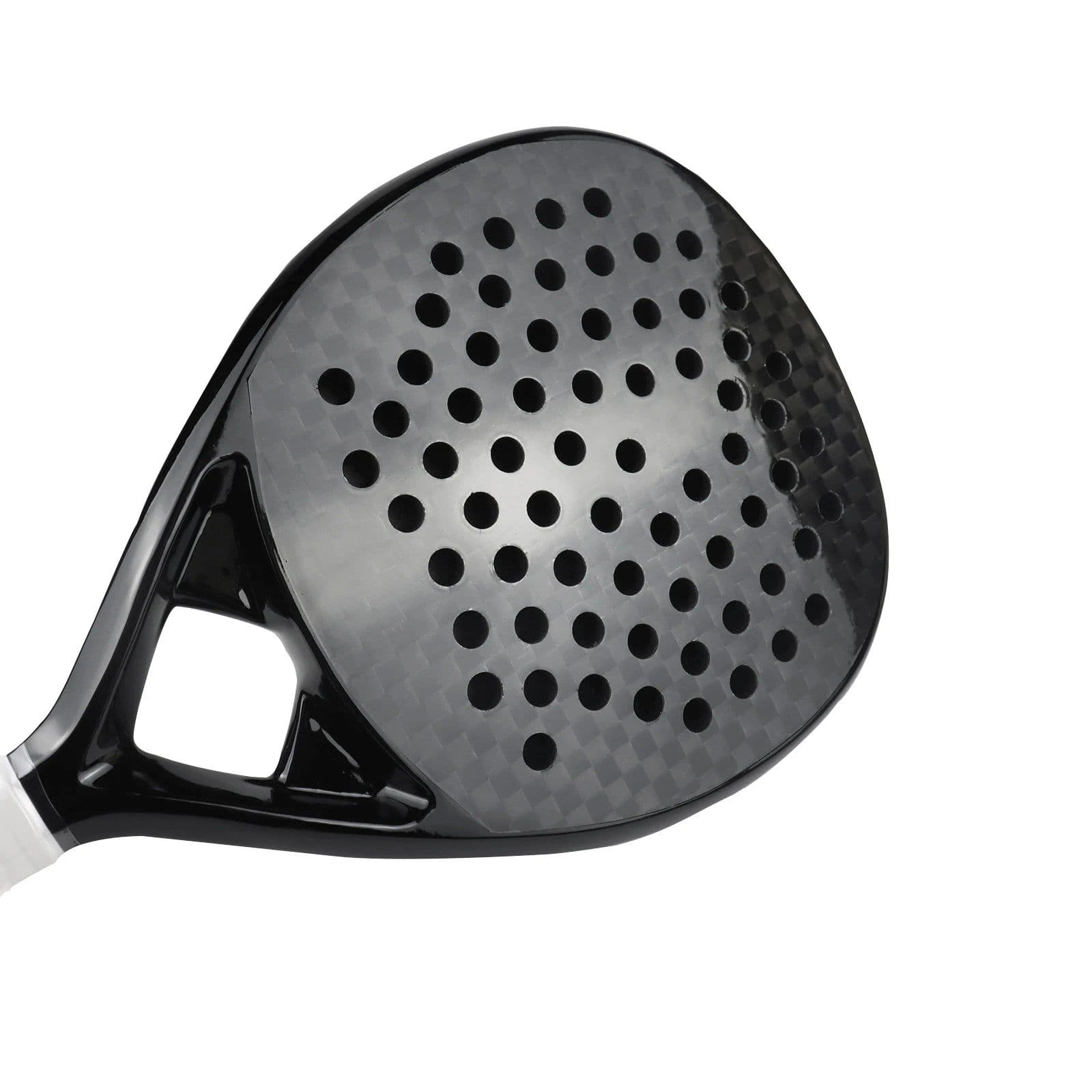 image-Padel Racket 12K Carbon Fiber Rough Surface with Eva Soft Memory Foam Core For Men Women Training Accessories Tennis Paddle