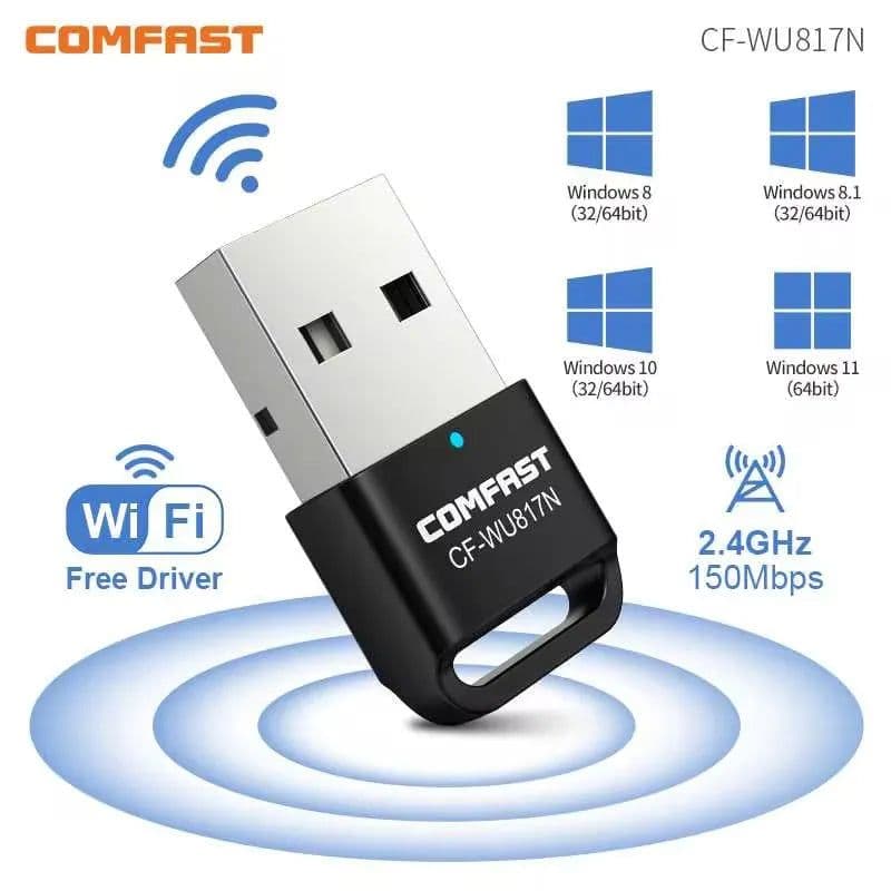 image-150Mbps MT7603U/RTL8188 Adaptador Network Lan Card USB WiFi Adapter LAN Wi-Fi Receiver Key Dongle Antena Para PC Win 7 8 10 11
