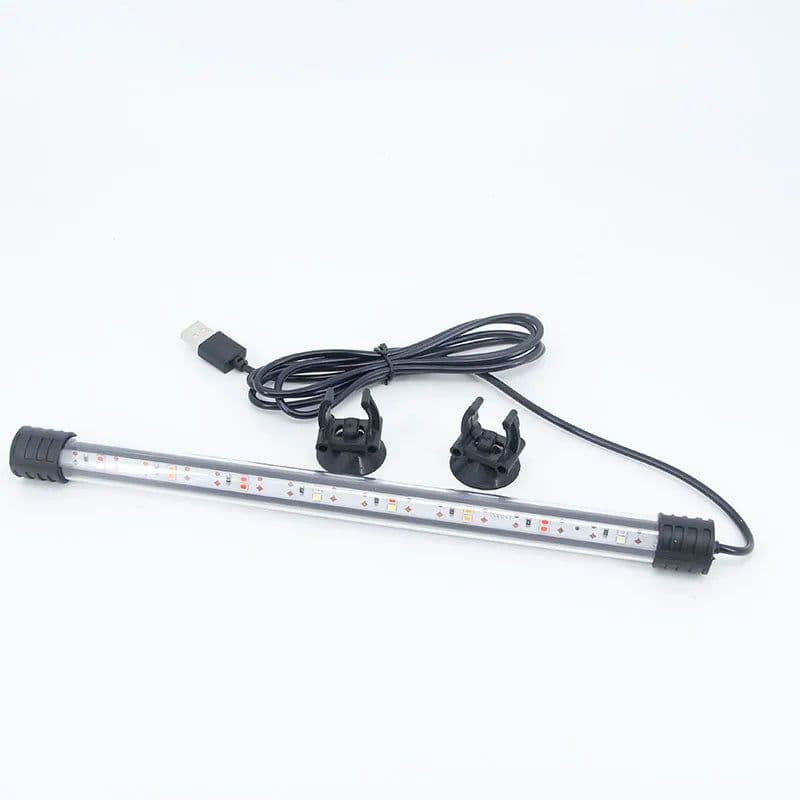 image-Multi-color 17cm 37cm Aquarium USB power LED Lighting Submersible Mood Lamp Waterproof Fish Tank Decorative Plant Grow Light R23