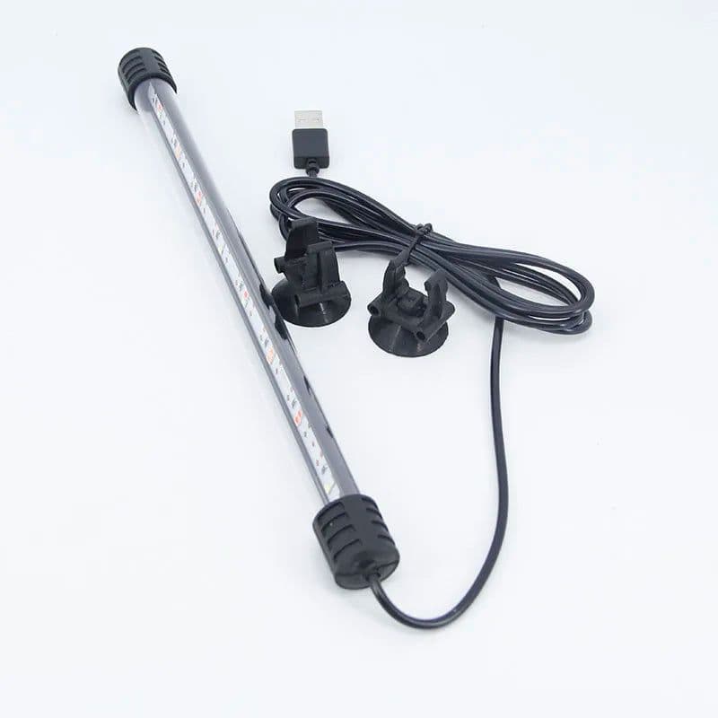 image-Multi-color 17cm 37cm Aquarium USB power LED Lighting Submersible Mood Lamp Waterproof Fish Tank Decorative Plant Grow Light R23